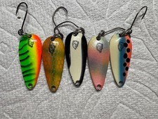 Dardevle Detroit Spoon Set 5pcs Old Lure Used Trout Fishing Accessories