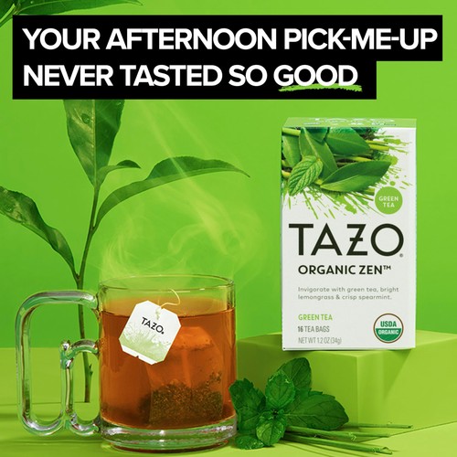 TAZO Organic Zen Green Tea Bags, Caffeine Free with 96 Bags - Picture 2 of 7