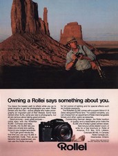 1979 Rollei: Says Something About You Vintage Print Ad