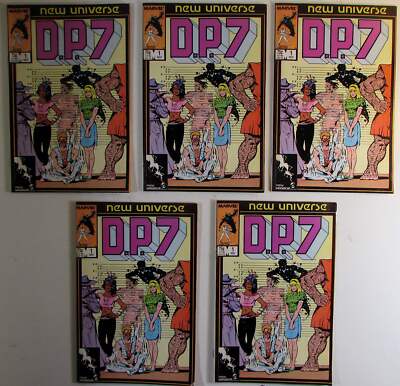 DP7 Lot of 5 #1 x5 Marvel Comics (1986) VF New Universe 1st Print Comic Books