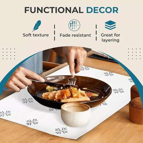Elegant Dining Table Set - Modern Runner & Placemats, Stain-Resistant & Durable - Picture 4 of 9