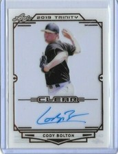 2019 Leaf Trinity CODY BOLTON Clear Acetate Bronze Foil Auto RC Pirates