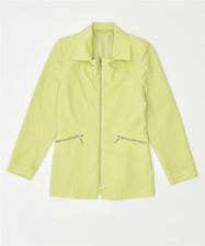 Vintage Womens Blazer Jacket Eu 34 Xs Yellow Polyester Cj06