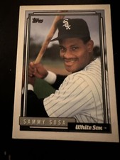1992 Sammy Sosa Topps ERROR Baseball Card
