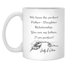 Fathers Day Mug, Personalized Fathers Day Gifts from Daughter Dad Mug Dad Gift