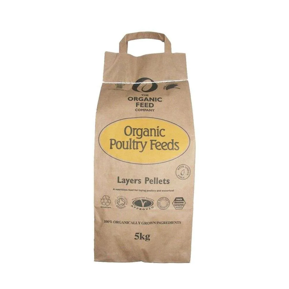 ORGANIC LAYERS PELLETS Allen & Page Organic Feed Co Layers Pellets 5kg