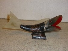 Genuine Vintage Fish Hand Carved from Real Horn