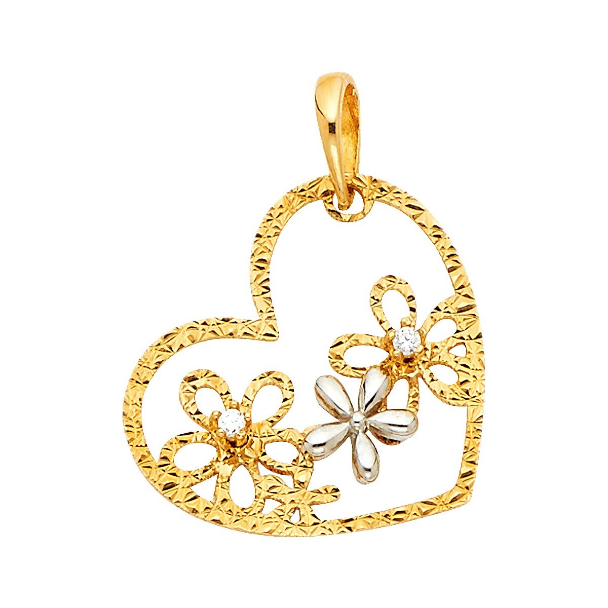 【TATIANA】Cubic Dot Heart Necklace★送料無料 TATIANA】Cubic Dot Heart Necklace☆送料無料