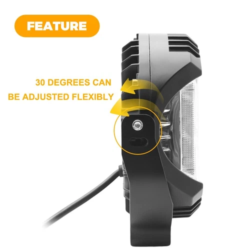 2PCS 5inch LED Work Light For Pods Spot Flood Combo Offroad Driving Fog Lamp - Picture 6 of 10