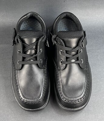 Orthofeet Black Leather Tie-less Loafer Comfort Walking Shoes Mens Size 10 461‎ Orthofeet 461 Tie-Less Black Leather Oxfords Shoes Men main image 2