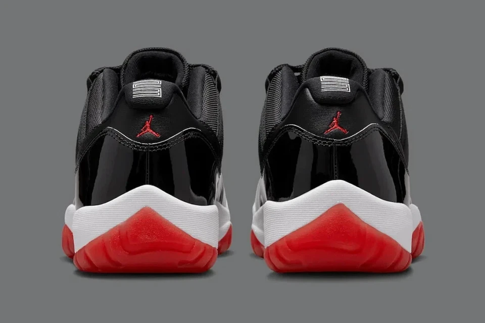 Nike Air Jordan 11 низкий выведен черный красный FV5104-006 мужчин или GS туфли новый - Изображение 4 из 4