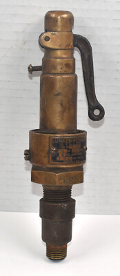 Vintage Lunkenheimer Nr. 433 1/2 Zoll Zug Traktor Dampf Sicherheit Druckventil