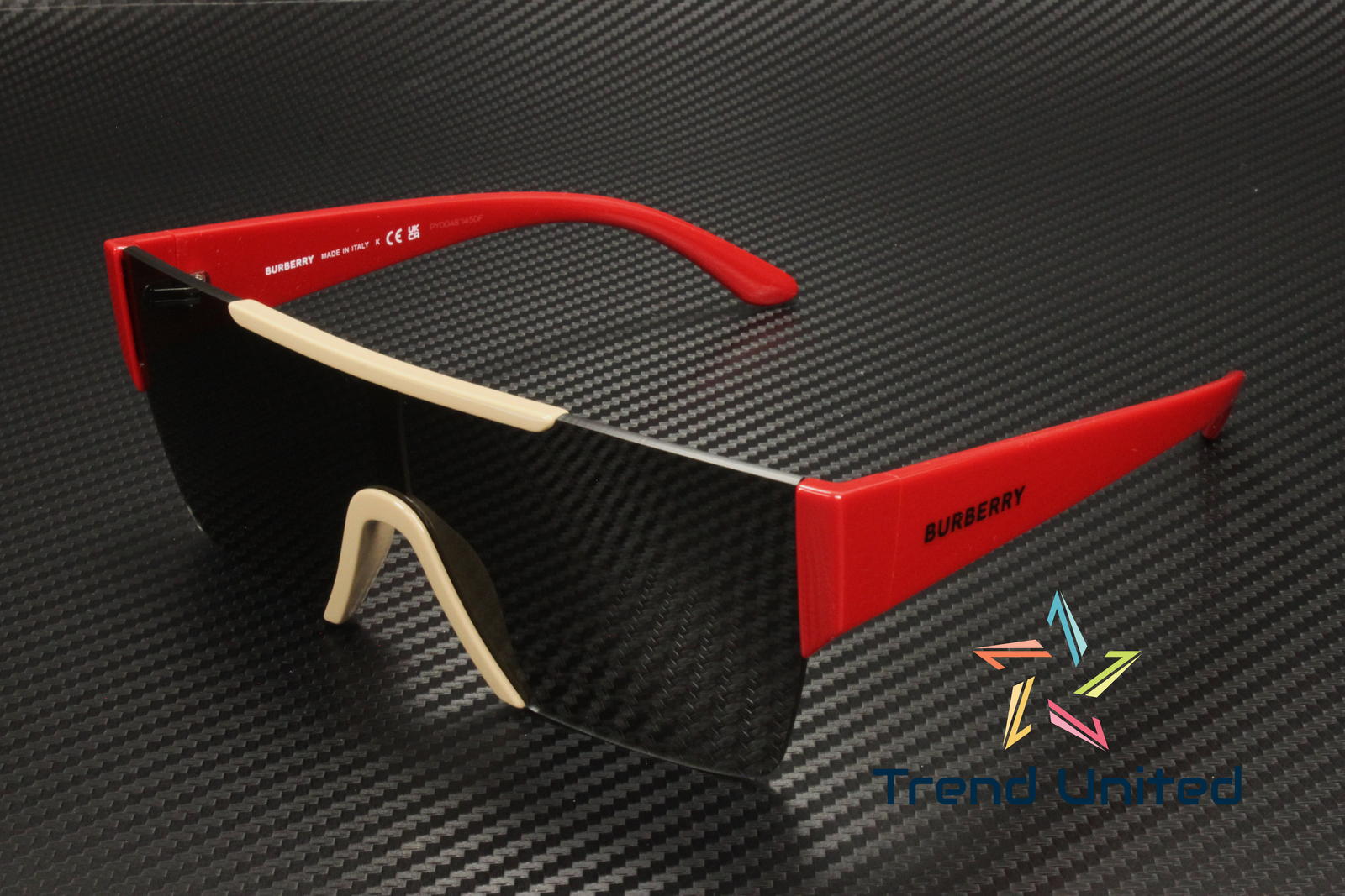 BURBERRY BE4291 404787 Beige Dark Grey 38 mm Men's Sunglasses eBay