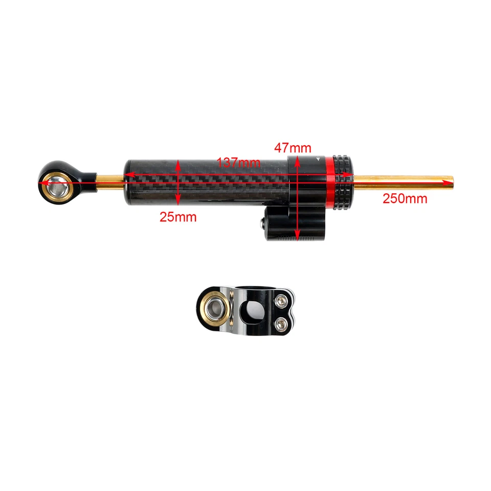 Steering Damper Stabilizer Bracket Mounting Kits For Universal Motorcycle — 第 2/4 张图片