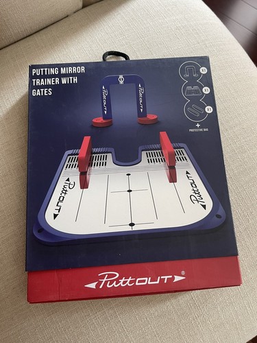 PuttOUT Golf Putting Mirror Trainer with Gates Alignment Aid NEW NIB