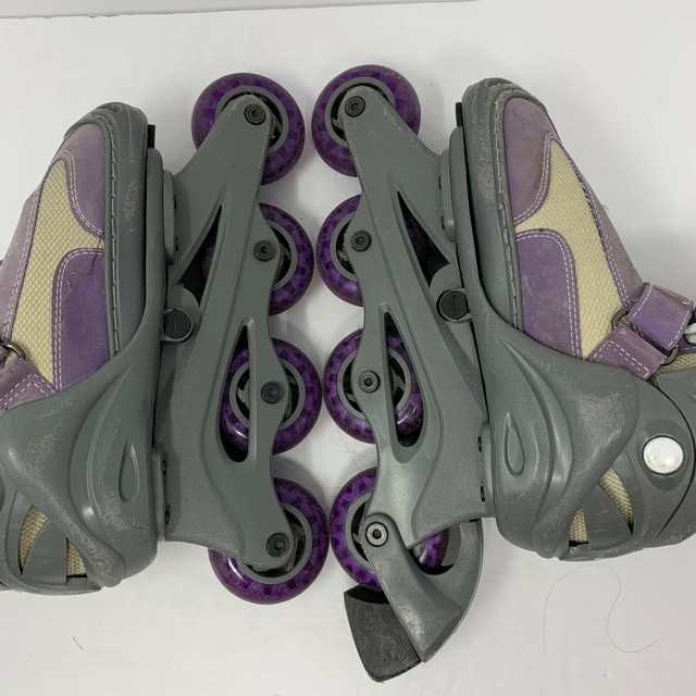 Glitter Inline Skates Forward Wheels ABEC 5 Purple Rollerblades Youth