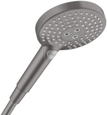 Hansgrohe 26037341 Raindance S 3-Spray Handheld Showerhead, Brushed Black Chrome