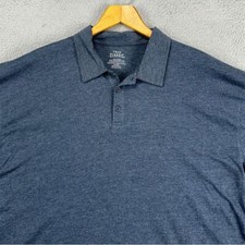True Classic Polo Shirt Adult 2XL Navy Blue Casual Short Sleeve Rugby Mens NEW