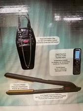 CHI DIGITAL CERAMIC FLAT IRON & FASHION BAG