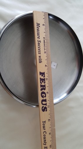 Tapa de olla de acero inoxidable Revere Ware 7-1/2" OD 6-7/8" ID usada buena - Imagen 7 de 7