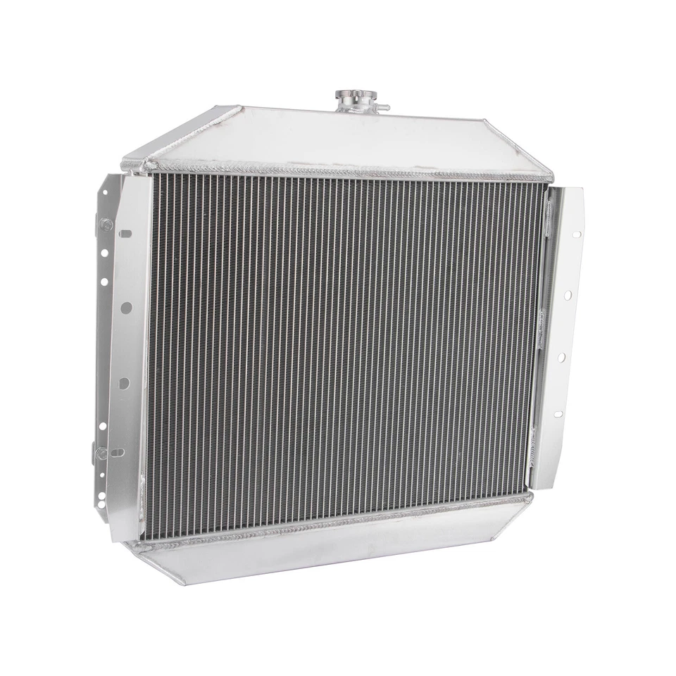 4-Row Aluminum Radiator Shroud Fan For 1966-1979 Ford F100 F150 F250 F350 Truck Foto 4 de 4