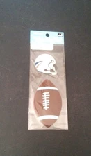 Jolee's by You- Football-Football & Helmet-2 Dimensional Stickers-Brand New