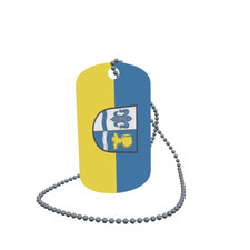 Dog Tag Flag Baar-Ebenhausen Dog Tag Aluminium 30 x 50 mm