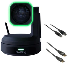 BirdDog X1 Ultra PTZ Camera with 12x Zoom (Black) w/ HDMI Cable & USB Cable