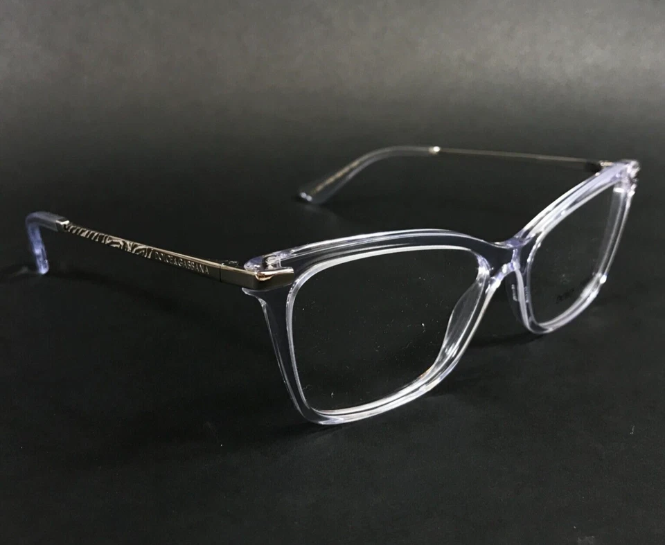 Dolce & Gabbana Eyeglasses Frames DG3393 3133 Clear Silver Cat Eye 56-16-145 - Image 3 of 4