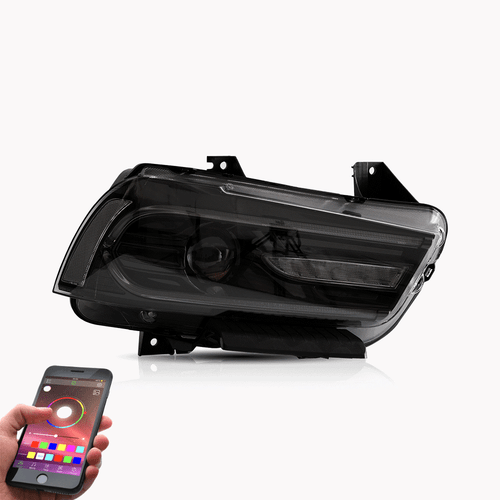 VLAND LED Headlights RGB DRL & Sequential Indicator Fit 2011-2014 Dodge Charger - Bild 2 von 12