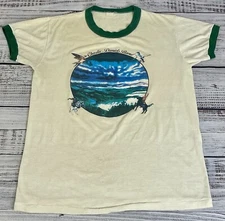 Vintage Charlie Daniel’s Band Concert Tour Shirt Ringer Tee 70s 80s Country Rock