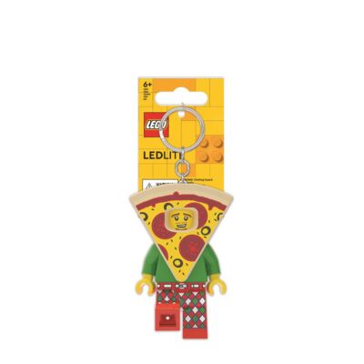 LEGO Pizza Suit Guy Minifigure Iconic Key Light (Keyring