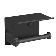 Self Adhesive Toilet Paper Holder With Phone Shelf Stainless Steel Wall Mounted