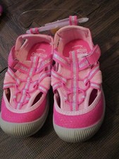 OshKosh B'Gosh Myla Girls Sneakers Sandals Bumptoe Shoes Pink Size 8 New