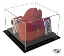 Counter or Desk Top Double Horizontal Boxing Glove Display Case GameDay Display