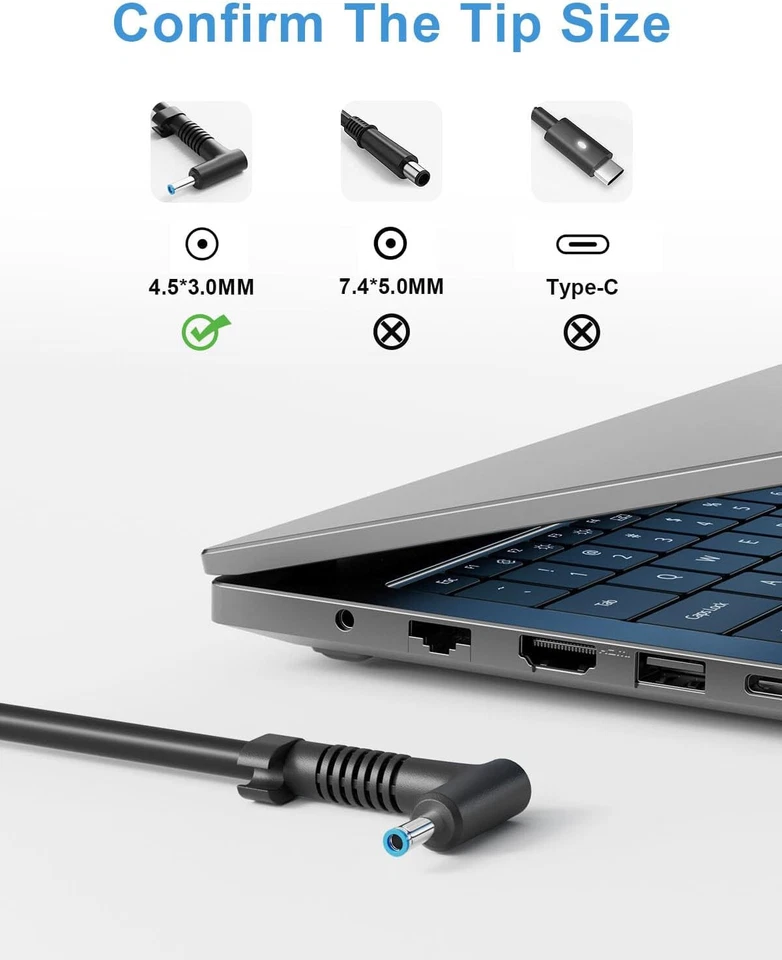 200W 19.5V Laptop Charger for HP Victus Omen Pavilion Gaming ZBook Fury Studio - Image 3 of 4