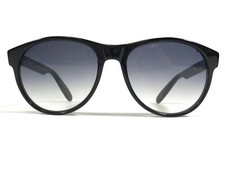 Ultra Morea Sunglasses Mr Collins Black Round Frames with Blue Lenses 56-20-145