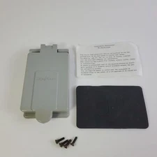 Scepter W Series 1-3/4" Dia Receptacle Spring Hinged Cover Wet Location Gray