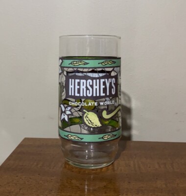 VTG Hershey s Chocolate World 16 Oz Drinking Glass Cup