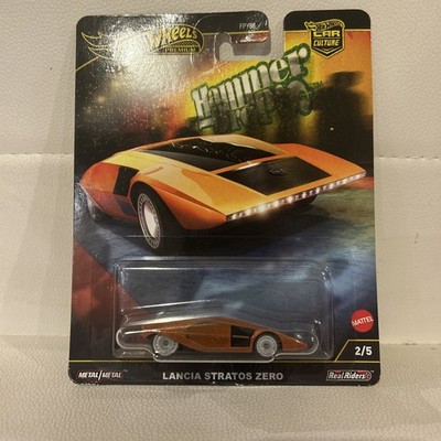 Hot Wheels Car Culture Hammer Drop Lancia Stratos Zero Premium 1/64 Diecast 2/5