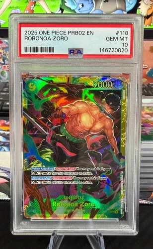 PSA 10 - Roronoa Zoro - SEC - OP06-118 - PRB02 English