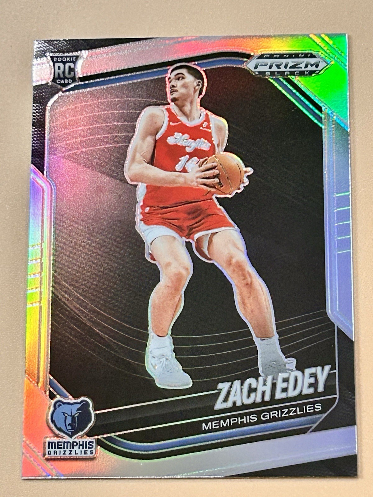 Zach Edey Silver Prizm RC 🏀 2024-25 Panini Prizm Black Rookie #64