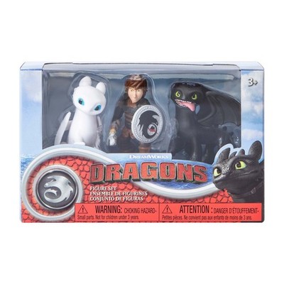 DreamWorks Dragons Set of 3 Figures Pack How to Train your Dragon New in Box