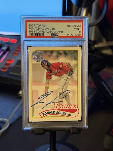 2024 Topps Ronald Acuna Jr 1989 35th Anniversary Auto #89BARAJ Atlanta Braves