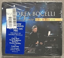 Vivere Live in Tuscany by Andrea Bocelli CD/DVD New Sealed