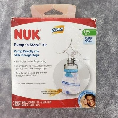 NUK Pump N Store Kit BPA-Free Breast Milk Storage System