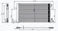 Kondensator Klimaanlage Magneti Marelli 350203760000 FüR Opel Zafira Tourer P12