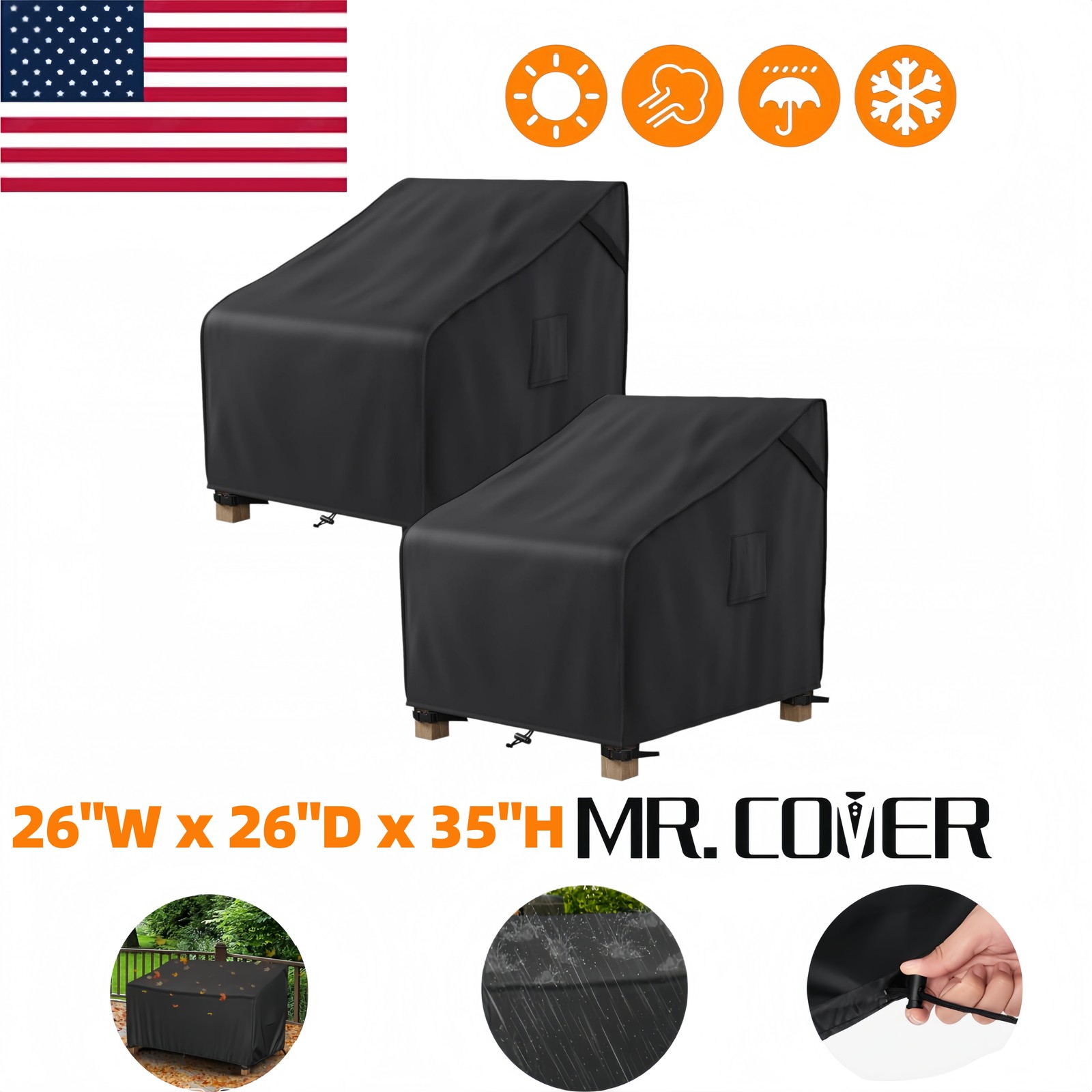 Covers Waterproof, Heavy Duty Uv & Windproof Outdoor