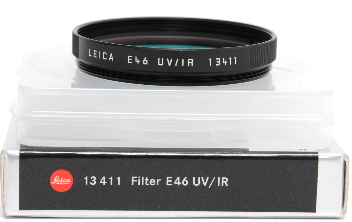 Leica Filter E46 UV/IR black 13411 ORIGINAL LEICA PRODUCT Leica Filter E46 UV/IR black 13411 ORIGINAL LEICA PRODUCT