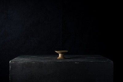 Antike japanische Öllampe / Edo Stil / Wabi-Sabi
